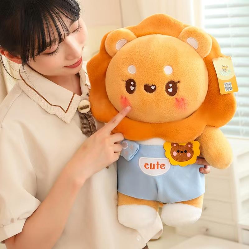 Cute Smiling Lion Doll Sun Lion Doll Rag Doll Stuffed Toy Children's Sleeping Pillow Girls Gift