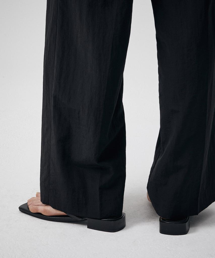 MUSINSA STANDARD WOMAN Women'S Crinkle Wide Pants [Black]