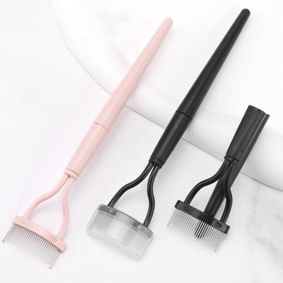 1 pz Pettine per Ciglia Arricciaciglia Bellezza Trucco Separatore Ciglia Pieghevole Metallo Pennello Mascara DONNA Occhio Nero Arricciaciglia Bellezza Strumento Trucco