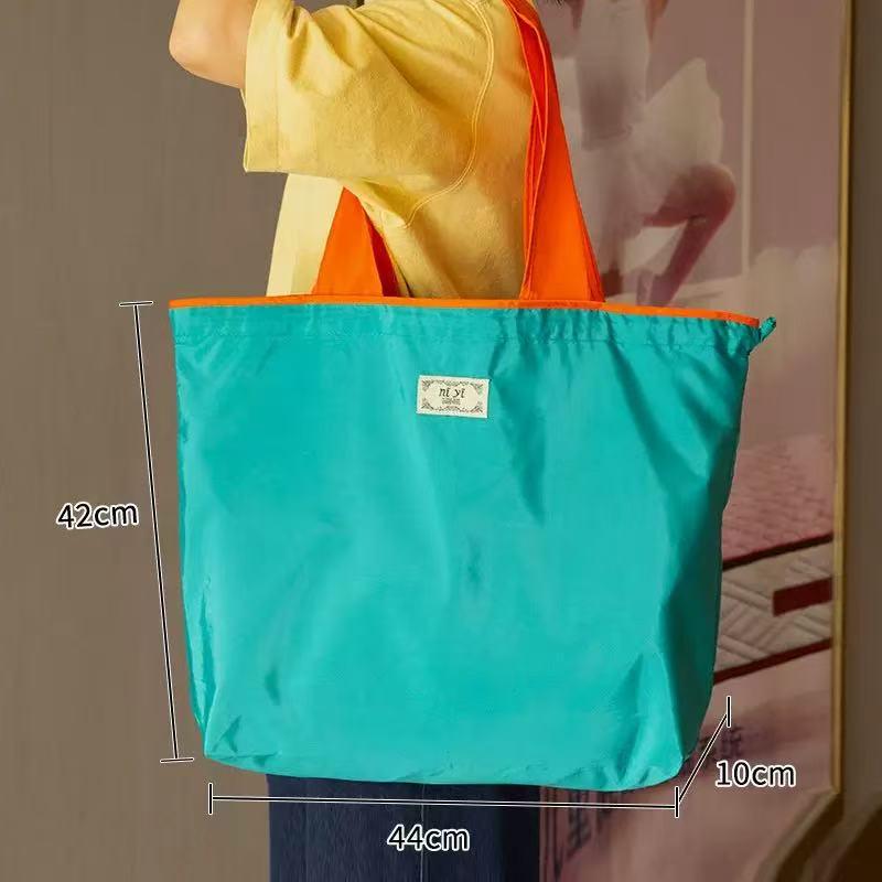 Eco-friendly Foldable Women's Shoulder Tote Bag for Groceries