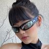 New Arrival Moon Rectangular Trend Sunglasses Women Man Cycling Outdoor Sports Vintage Hip Hop Punk UV400