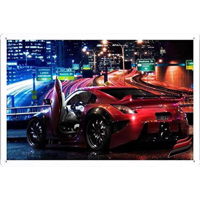 Vintage Automobile Car Vehicle Metal Tin Signs Posters Plate Wall Decor for Home Bars Garage Cafe Clubs Pub Retro Posters Plaque