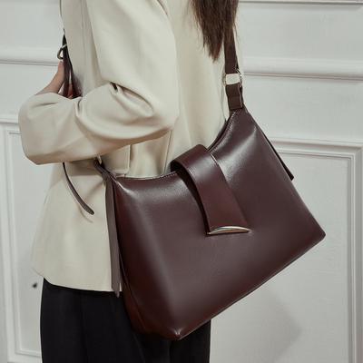 Leather Women'S Bags, Large-Capacity Commuter Tote Bags, High-End Light Luxury Hobo Bags, Shoulder Messenger Bags, Bags.