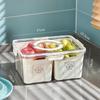 Fan Gao Transparent Refrigerator Storage Box with Lid and Drainer