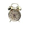 Metal Ringing Alarm Clock Big Ringtone Imitation Gold Retro Clock Face Double Ring Silent Scanning Clock