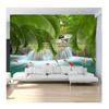 3D Wallpaper Green Natural Mountain Murals Small River Water Fish Wallpaper For Bedroom Walls