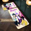 HUNTRIX (144) Customize Name Flannel Kitchen Mat Soft Non-Slip Kitchen Floor Runner Rug for Home Kitchen Decor