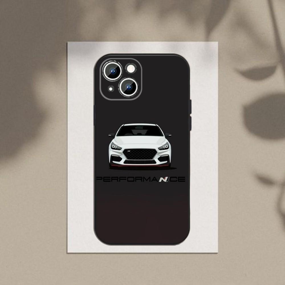 

I30N Blue Car Phone Case Phone Case For Apple iPhone 15,14,13,12,11,XS,XR,X,8,7,Pro,Max,Plus,mini Silicone Black Cover iPhone12mini