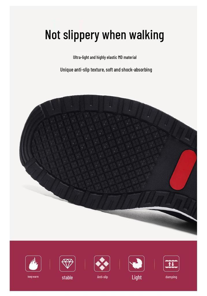 Soft Sole Non-Slip Walking Shoes for Men - Ideal for Spring & Autumn, Perfect for Middle-Aged & Elderly