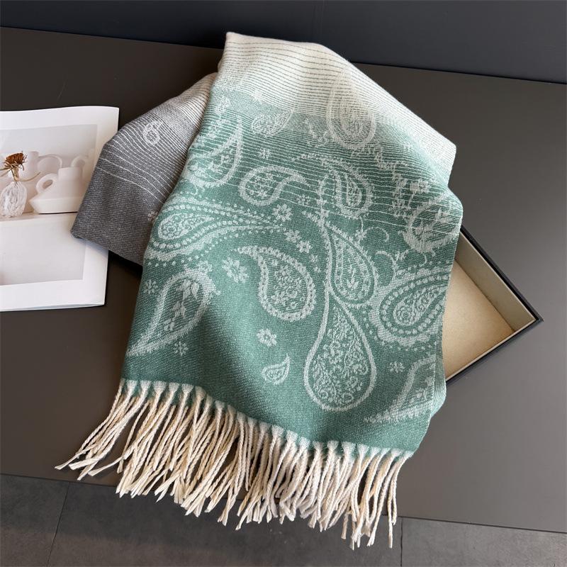 

Autumn Winter Imitation Cashmere Pashmina Shawl Cashew Print Lady Wrap Warm Scarves Female Foulard Hijab Stoles Scarf 200x70CM