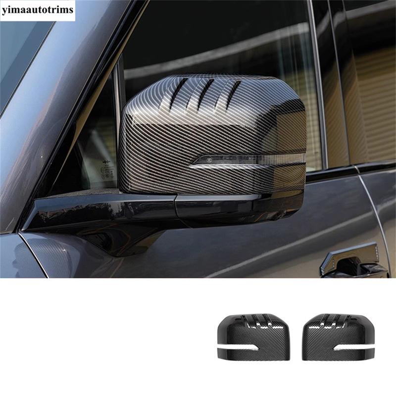 Car Door Handle Bowl / Rearview Mirror / Rear Tail Light Cover Trim For BYD Leopard 5 2024 2025 5D Carbon Fiber Look Accessories