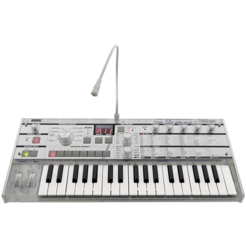 KORG microKORG Crystal 20th Anniversary Model Analog Modeling Synthesizer with Vocoder, Battery-Powered, 37 Keys, and Microphone