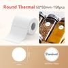 NIIMBOT Thermal Sticker Labels 3 Rolls 50x50mm White Self-Adhesive Waterproof Oil-Proof Tear-Proof Label Maker Tape for B1 B21 B3S Office Use