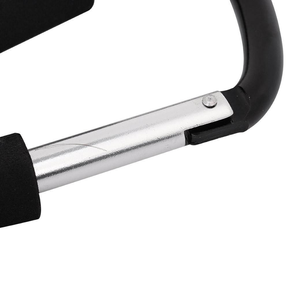 Schwarzer Kinderwagen Haken Clip Kinderwagen Karabiner Windeltasche 16 x 10 cm