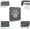 Petleso Dog Door Screen - Pet Door for Screen Dog Door Lockable for Small To Large Pets - Inner 12”×13.5” Black