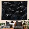 2D Flat - 2D Flat - 2D Flat 1pc Tapestry Crow Group Dark Art Wall Hanging Adds Mystery Atmosphere Decor Photo Booth Backdrop Suitable for Parties, Dec