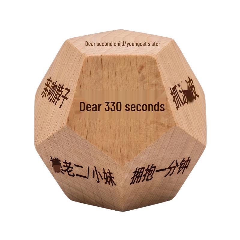 

Міжнародні дванадцятигранні кубики з бука: Багатогранний лазерно гравірований кубик для настільних ігор