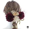 beauty Gorgeous hair accessories perfect for entrance fireworks and 20th birthday gatherings 3391h [LALALA flowers] coming-of-age ceremonies,