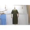 Spring and Summer Round Neck Casual Loose Solid Color Dress