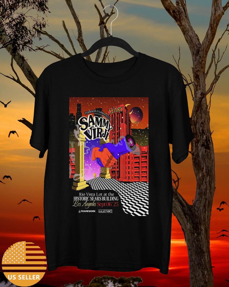 

Sammy Virji Live In Los Angeles CA Sep 06 2025 T Shirt Full Size S-5XL Unisex T-Shirt L