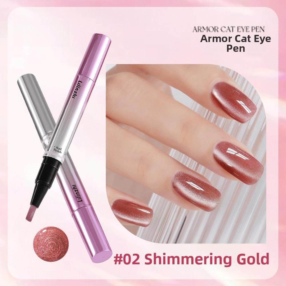 Vestavěný magnetický gelový lak na nehty v peru 7 v 1 Gelový lak na nehty v peru Pero na DIY nail art Pro Línou manikúru B beige