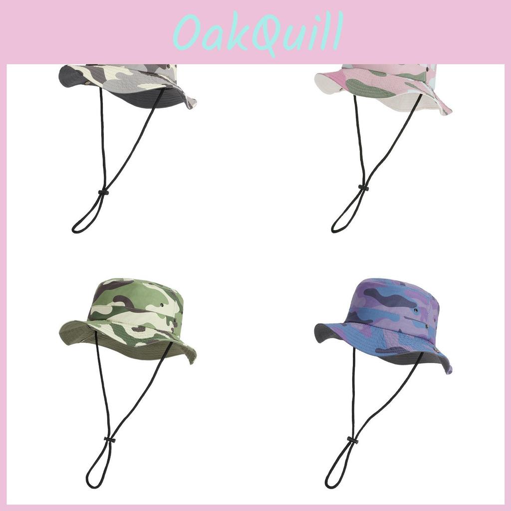 Camouflage Hat Sunscreen Kids Lightweight Fishing Hat With Waterproof Features
