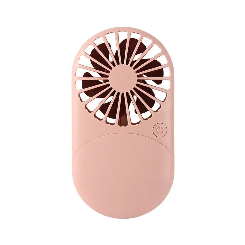 Roztomilý USB mini ventilátor Přenosný ruční ventilátor Dobíjecí mini ventilátor Kapesní velikost Nízký hluk Malý elektrický ventilátor Studentská kolej