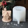 3D Christmas House Candle Silicone Mold DIY Creative Cabin Baker Igloo  Mold Christmas Crafts Home Christmas Decor Gift Tool