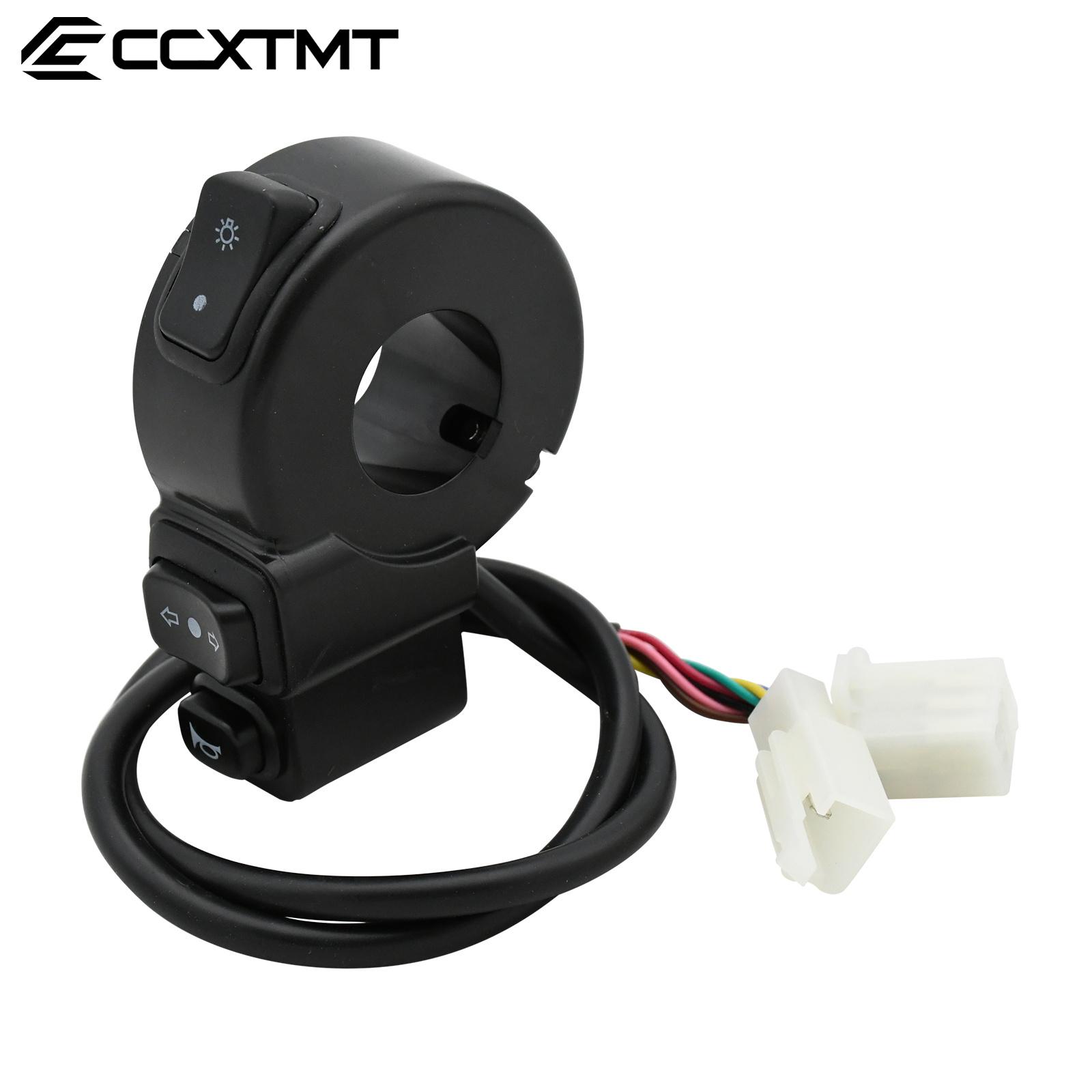 22mm Handlebar Switches Horn Button Turn Signal Light Headlights 3 In1 Controller Switch For Motorcycle Scooter Universal ATV