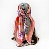 90cm Headscarf for Women – New Arrival: Colourful Printed Silk Scarf, Trendy and Versatile Shawl, Rayon Square Scarf