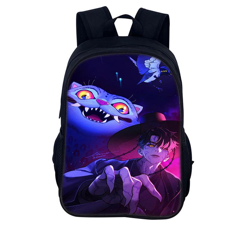 K-Pop Demon Hunters Children Backpack 16-Inch Student School Bag Double Shoulder Bag