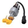 Starter Ignition Switch with Protective Cover 2 Keys for Sany SY210 SY235 SY225 Excavator