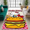 3D cute Hello Kitty cartoon rug, suitable for bedrooms, living rooms, sofas, home doormats, large size children's play mat, Q-01