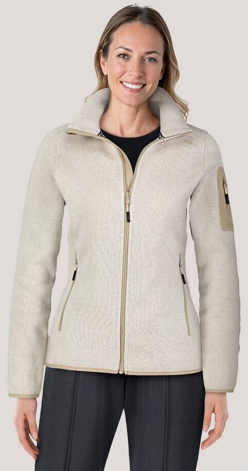 Куртка CMP Woman Fleece Jacket (3H14746) Куртка трикотажная меланжевая Fleece Jacket (3h14746-04xt) vaniglia-bianco