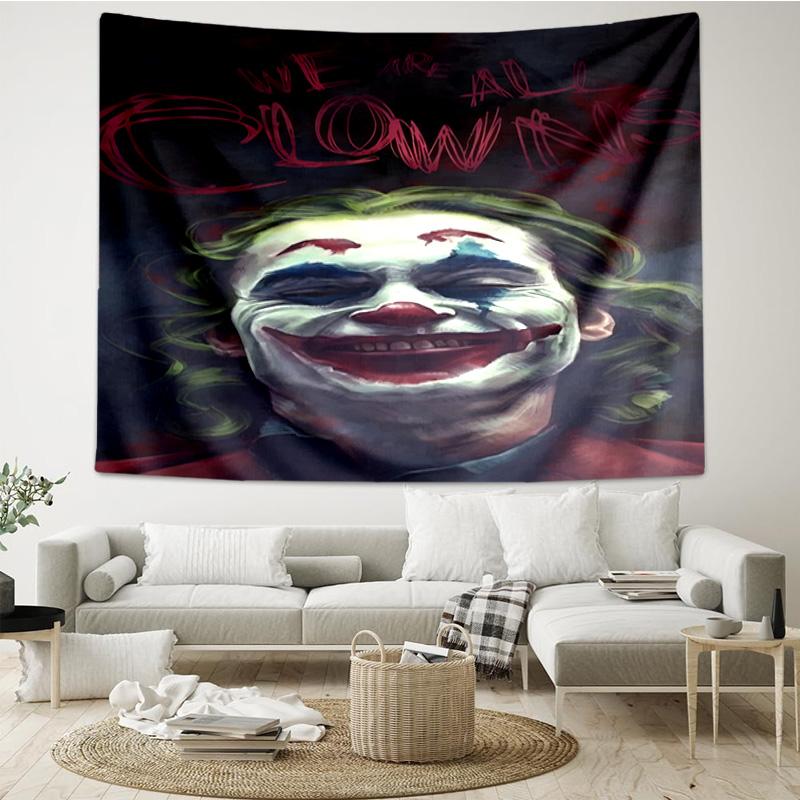 Jo-ker In Green Suit Tapestry, Unique Design Tapestry, Wall Decor for Bedroom,Livingroom, Playroom,Heartwarming Fan Holiday Gifts
