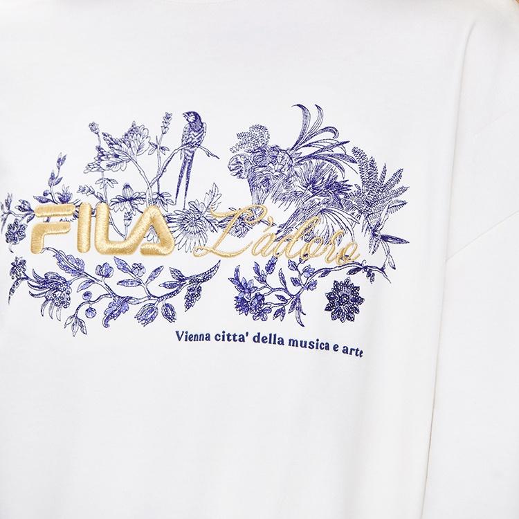 New FILA Sweatshirt Women's Cloud White F11W238204F-WT