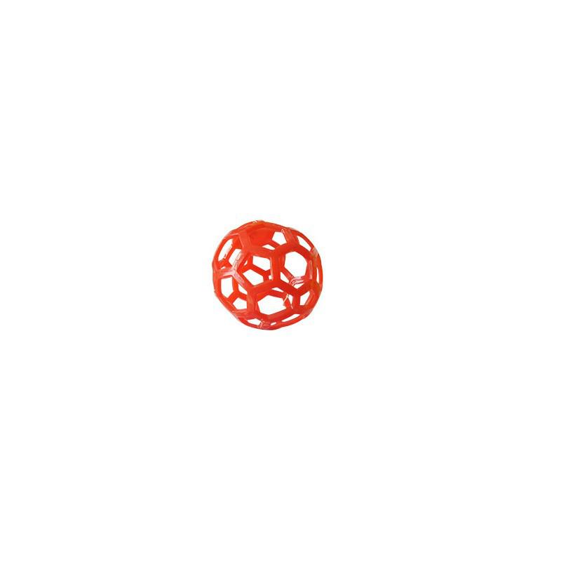Dog Chew & Food Dispensing Rubber Toy Ball with Bell