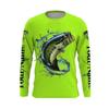 Fish Series 3D Digital Printed Men's Street Trendy Round Neck Long Sleeved T-shirt