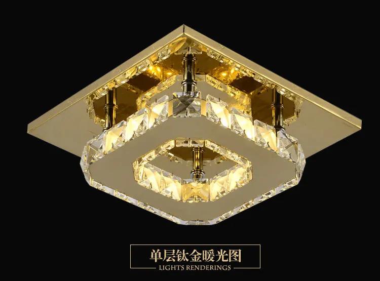 Modern Crystal Led Chandeliers Lighting 12W Led Lamps Living Room Bedroom Crystal Chandelier Led Lustre Chandelier Lamps