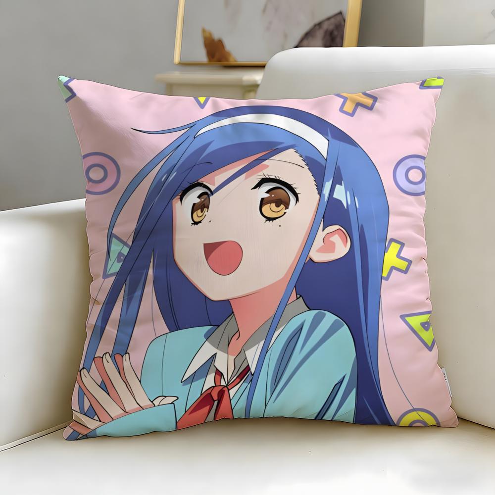 Harem Anime We Never Learn Cushion Cover Soft & Easy-Wash Pillow Case – Versatile For Couch, Bed, Travel And Office