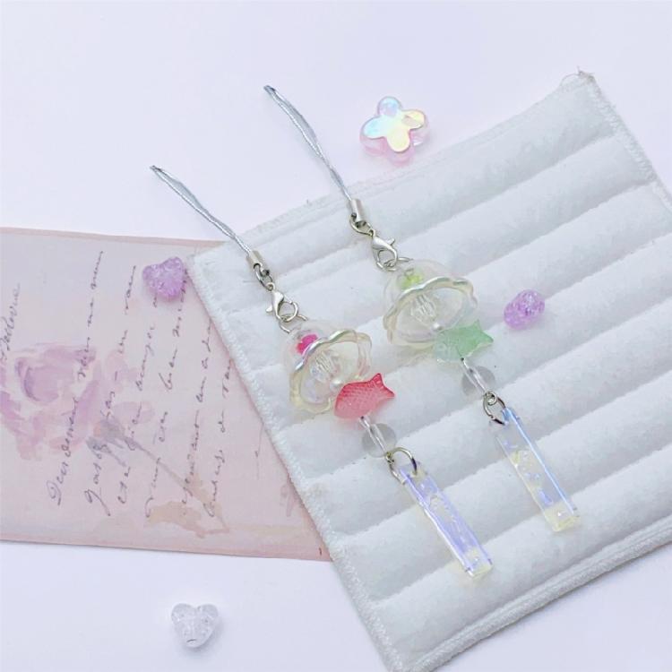 Multipurpose Jellyfish Chimes Phone Charm for Phones and Keys Decoration Handmade with Scratch Resistant Materials