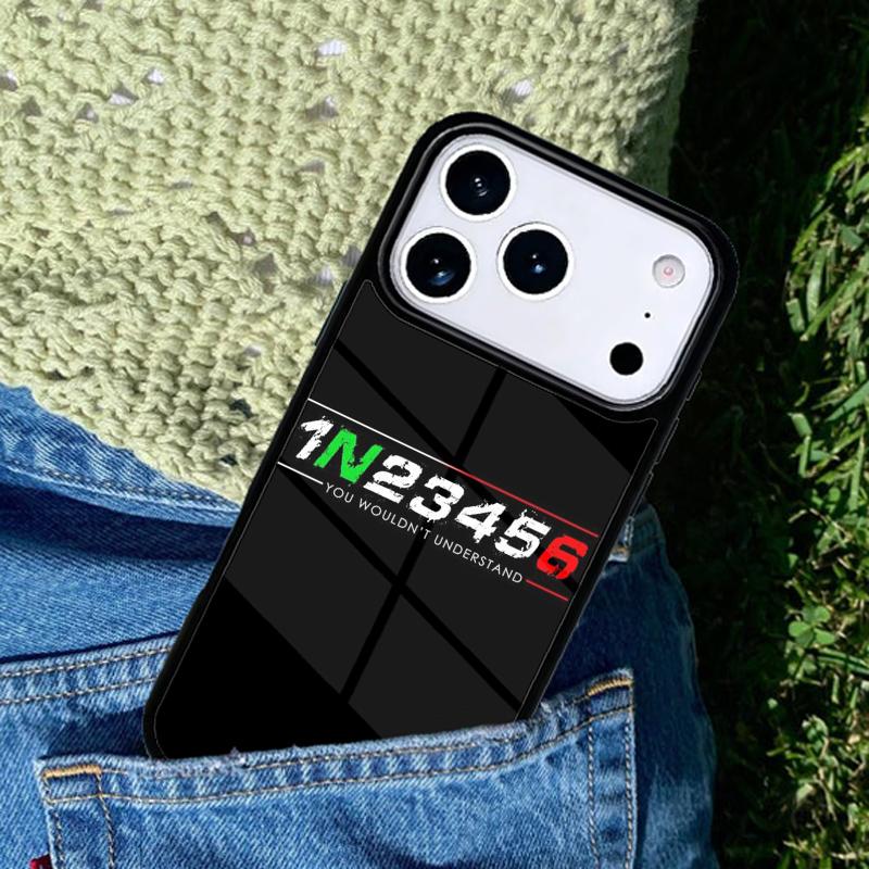 1N23456 Motorcycle Soft Phone Case Cover for IPhone 11 12 13 14 15 16e 17 Pro Max Coque for IPhone 17 Air