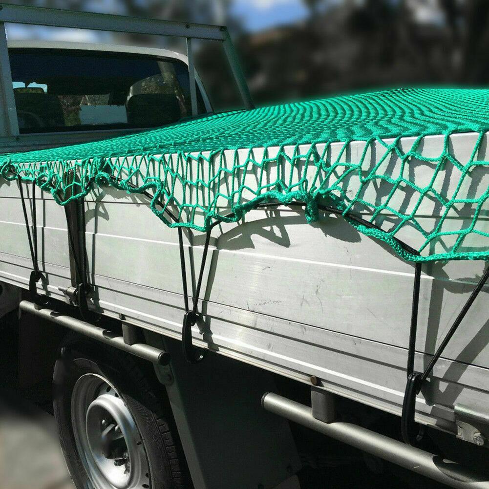 Cargo Net for Truck and For Trailer with 15 Hooks and Elastic Rope Heavy Duty Design to Secure Cargo during Transport