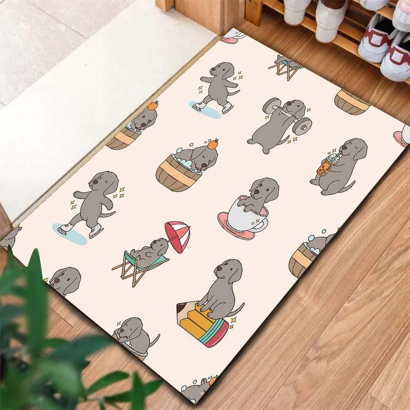 Cute cartoon animal Pattern Square Carpet,Area Rug,Carpet Rug for Living Room Bedroom Sofa Playroom Decor,Non-slip Floor Mat,Holiday Birthday Gifts