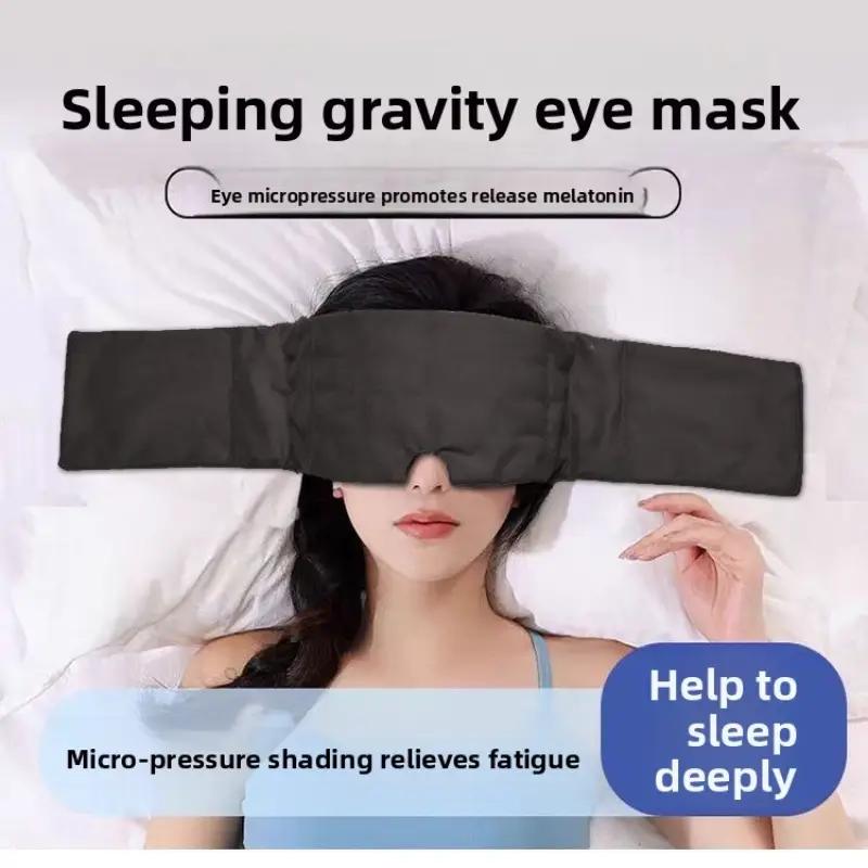 Deep Sleep Gravity Eye Mask Light Blocking Noise Reducing Sleeping Headband Comfortable Nap Aid Office Dorm Relaxation Tool