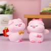 Cute Couple Pig Ornament Ornament Cartoon Valentine's Day Gift Cake Decoration Pig Baby Doll Desktop Car Decorations Gifts