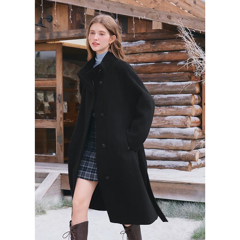 Betu Women's 100% Wool Loose Fit Long Coat