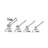 14 sztuk/zestaw Unisex C/O Kształt Rhinestone Stal nierdzewna Nose Stud Piercing Biżuteria