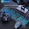 Retro Round Key Mechanical Keyboard & Mouse Set for PC & Laptop