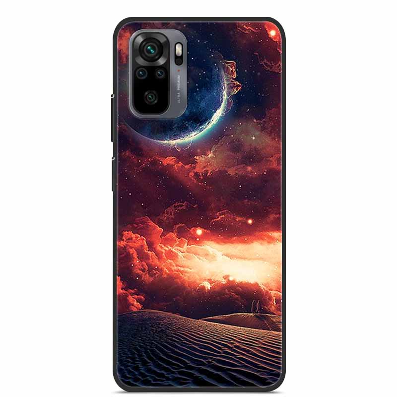 Dla Xiaomi Redmi Note 10S Case silikonowa tylna okładka etui na telefony dla Xiaomi Redmi Note10T 2021 miękki futerał uwaga 10S 10T 10 T S Coque